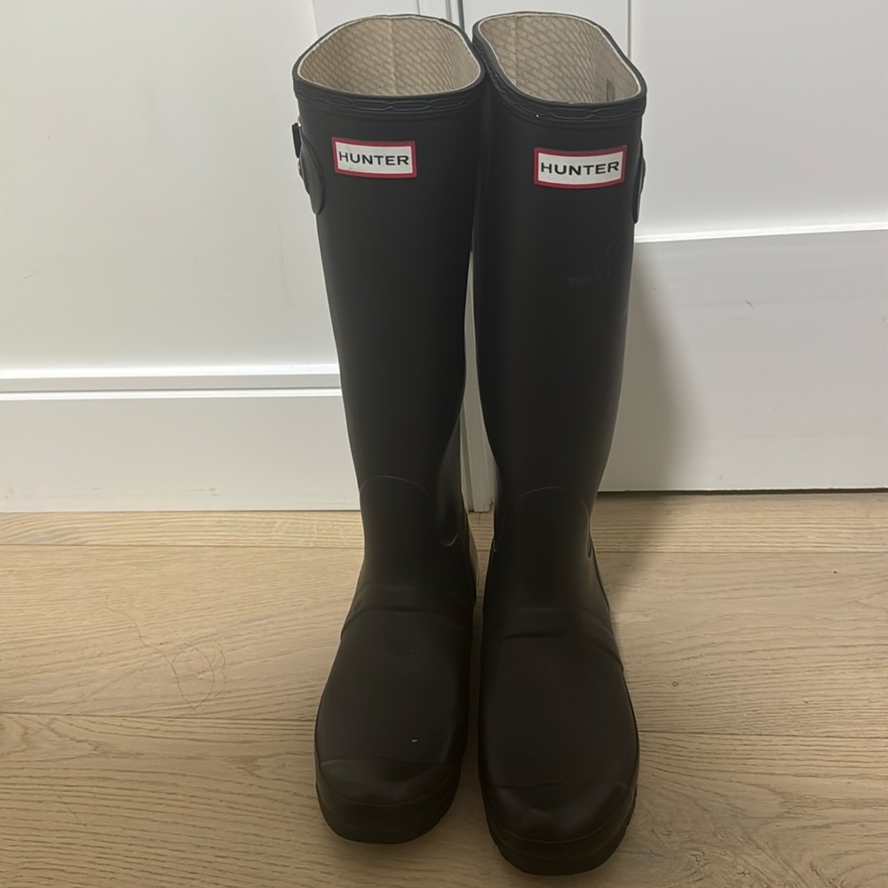 Tall Hunter rain boots
